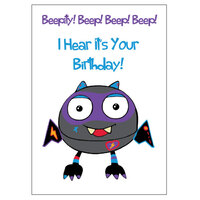ABC Kids Giggle Fangs Birthday Card 11cm x 15cm