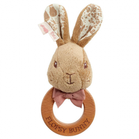 Signature Flopsy Bunny Wooden Ring Rattle