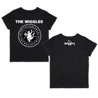 The Wiggles Presidential Seal Tour Kids T Shirt Black & White