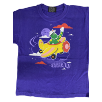 The Wiggles Dorothy The Dinosaur Plane Kids T Shirt Purple