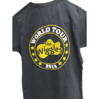 The Wiggles World Tour 2018 Adults T Shirt Black