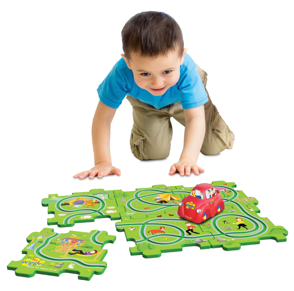 The Wiggles Motorised Puzzle Track Playset with Big Red Car Aussie Toys Online