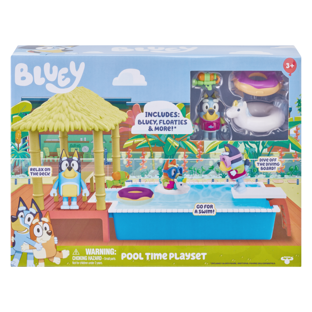 Bluey Pool Time Fun Playset Season 4 Aussie Toys Online