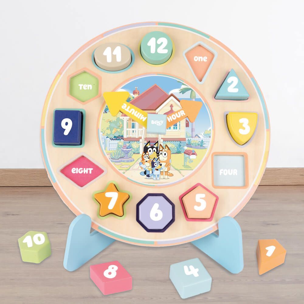Bluey Puzzle Clock Aussie Toys Online