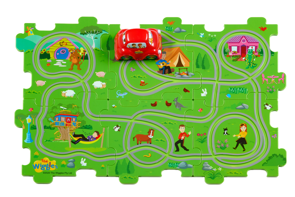 The Wiggles Motorised Puzzle Track Playset with Big Red Car Aussie