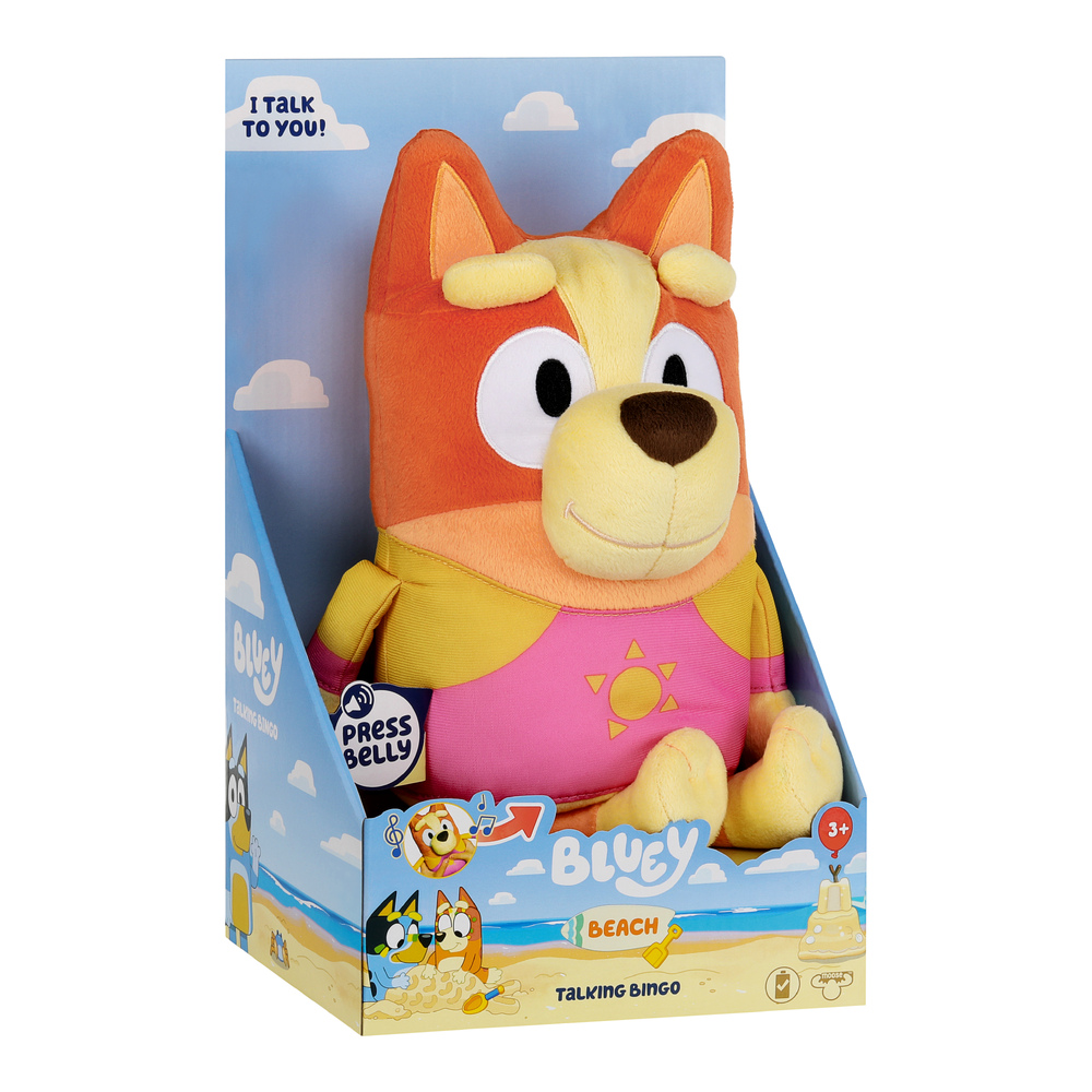 Bluey, Talking Bingo Plush, Toddler Toy 