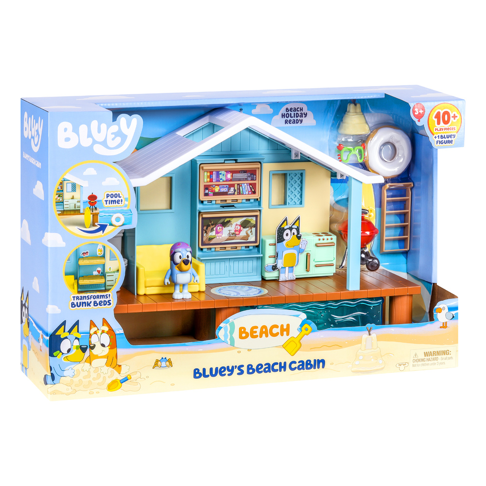 Bluey Beach Bluey's Beach Cabin Aussie Toys Online
