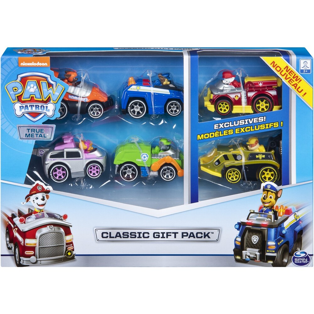 Paw Patrol True Diecast Vehicles Classic Gift Pack 6 Toys Online