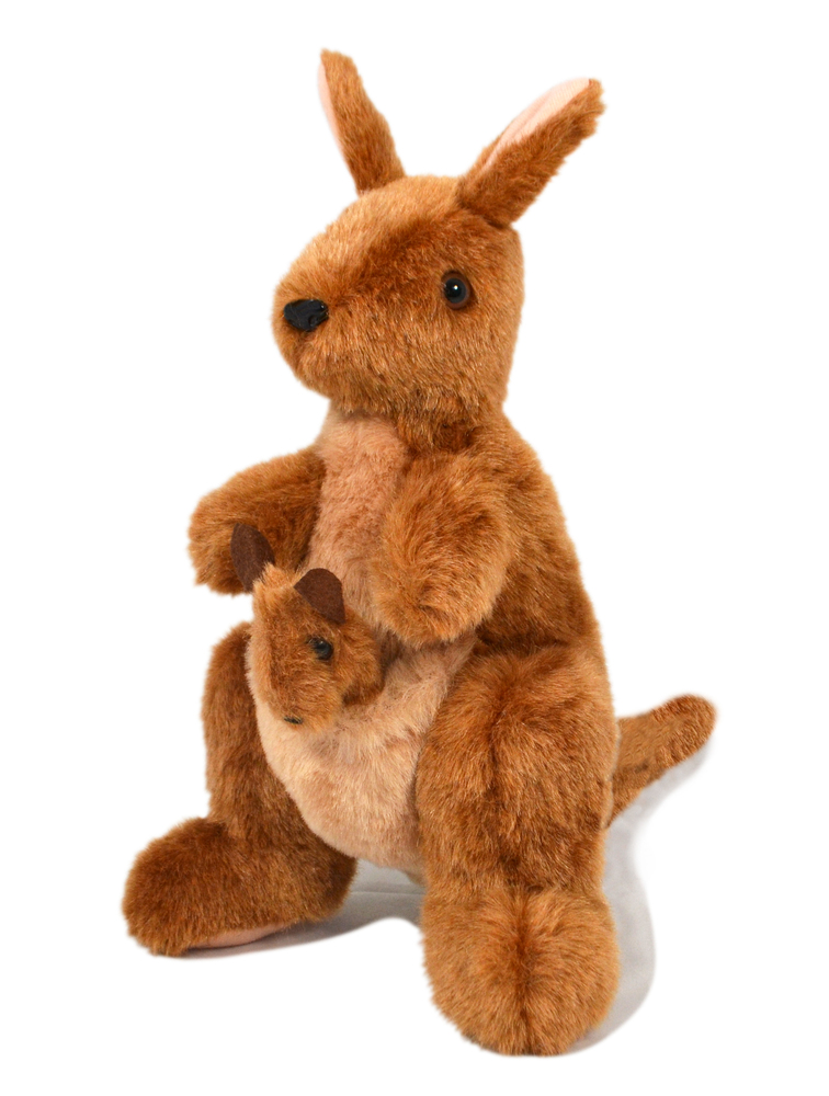 Australian Made Kangaroo with Joey Plush Toy 26cm - CA Australia | Aussie  Toys Online