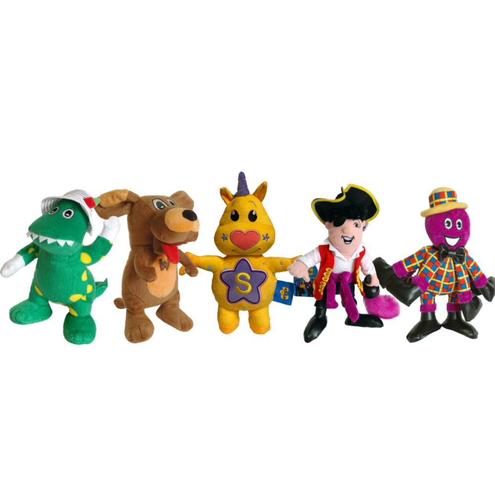 The Wiggles Wiggly Friends Soft Toys 5 Pack Aussie Toys Online