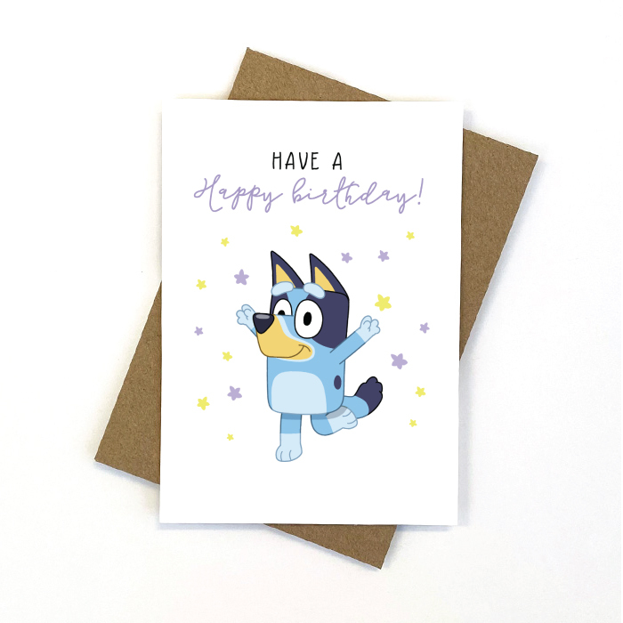 Bluey Birthday Card Printable Bluey Birthday Card 11cm X 15cm Aussie ...