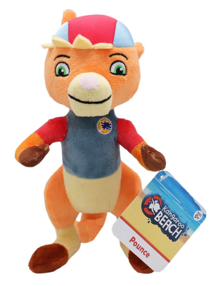 Kangaroo Beach 8inch Plush - Pounce | Aussie Toys Online Kangaroo Beach 8inch Plush - Pounce | Aussie Toys Online