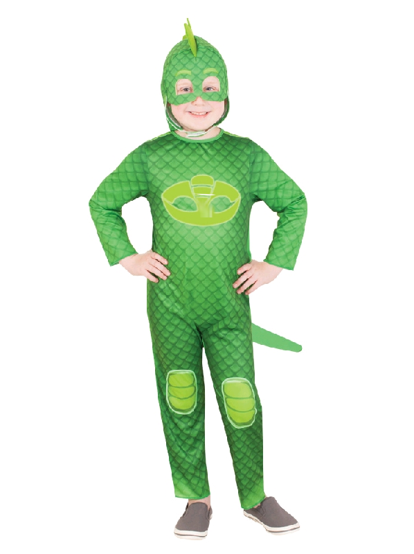 Pj Masks Gekko Glow In The Dark Costume Green Child Size 3 5