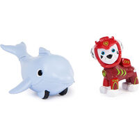 Paw Patrol Aqua Pups Marshall and Dolphin Figure Set