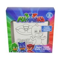 PJ Masks Paint Your Own Canvas 3 Pack
