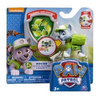 Paw Patrol Action Pack Pup Rocky with Badge Action Figure