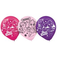 Paw Patrol Girl 30cm Latex Balloons - 6 Pack