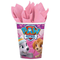 Paw Patrol Girl 266ml Paper Cups - 8 Pack