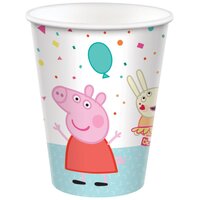 Peppa Pig Confetti Party 266ml Paper Cups - 8 Pack