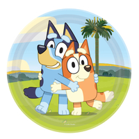 Bluey 23cm Round Paper Plates - Pack of 8