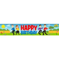 The Wiggles  Plastic Party Banner - 150cm x 30cm