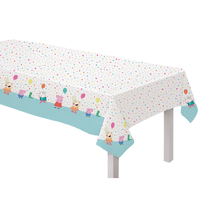 Peppa Pig Confetti Party Paper Table Cover - 2.4m x 1.3m