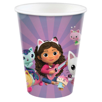 Gabby's Dollhouse 266ml Paper Cups - 8 Pack