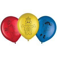 The Wiggles Party 30cm Latex Balloons - 6 pack