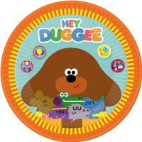Hey Duggee 23cm Round Paper Plates - 8 Pack