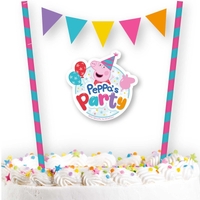 Peppa Pig Party Cake Bunting Topper