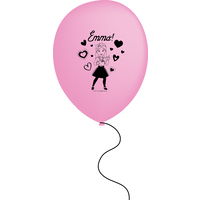 The Wiggles 30cm Latex Balloons Emma Pink 6 Pack