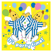 ABC Kids Bananas in Pyjamas 16cm Lunch Napkins 16 Pack