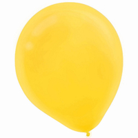Helium Quality Latex Balloons 30cm Yellow 15 Pack