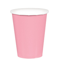 Paper Cups 266ml Pink 20 Pack