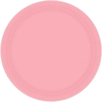Paper Plates Round 20cm Pink 8 Pack