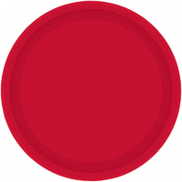 Paper Plates Round 20cm Red 8 Pack