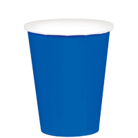 Paper Cups 266ml Blue 20 Pack