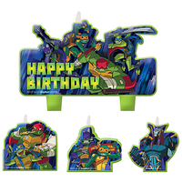 Rise of the Teenage Mutant Ninja Turtles Birthday Candle Set
