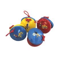 The Wiggles Mini Castanets Simon and Lachy Blue/Yellow 6cm