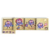 Giggle and Hoot Hootabelle 4 in 1 Wood Layer Puzzle