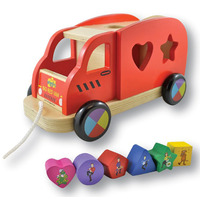 The Wiggles Pull Along Shape Sorter Big Red Van Wooden Toy