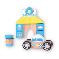 Discoveroo Snap - Blocks Police Car and Station 19pc