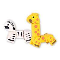 Discoveroo Snap - Blocks Giraffe and Zebra 17pc