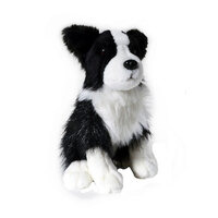 Border Collie Dog Soft Animal Plush Toy 22cm