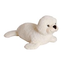 Dinki Di Cuddles White Seal Stuffed Animal Plush Toy 30cm