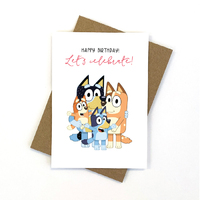 Bluey Birthday Card 11cm x 15cm