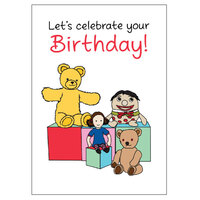 ABC Kids Play School Celebration Birthday Card 11cm x 15cm