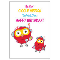 ABC Kids Hootagadget Birthday Card 11cm x 15cm