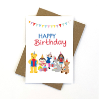 ABC Kids Play School Birthday Card 11cm x 15cm