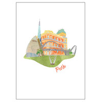 City Life in Perth Greeting Card 11cm x 15cm